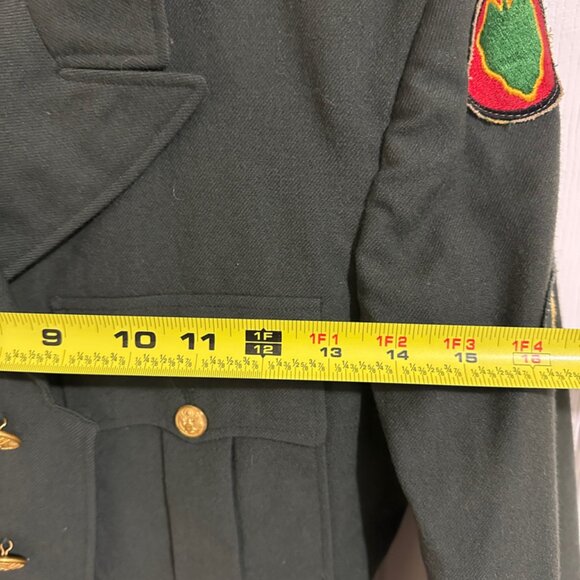 VINTAGE US ARMY M51 Dress JACKET PATCHED 1952 KOREAN WAR SIZE SMALL Size 35L - Picture 3 of 10